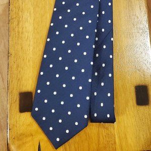 Navy Tie w/ Blue Dots
